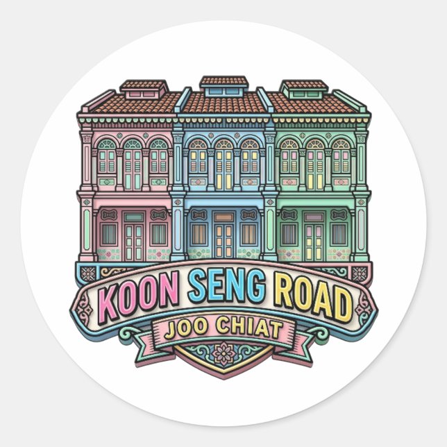 STICKER ROND RUE KOON SENG (Devant)