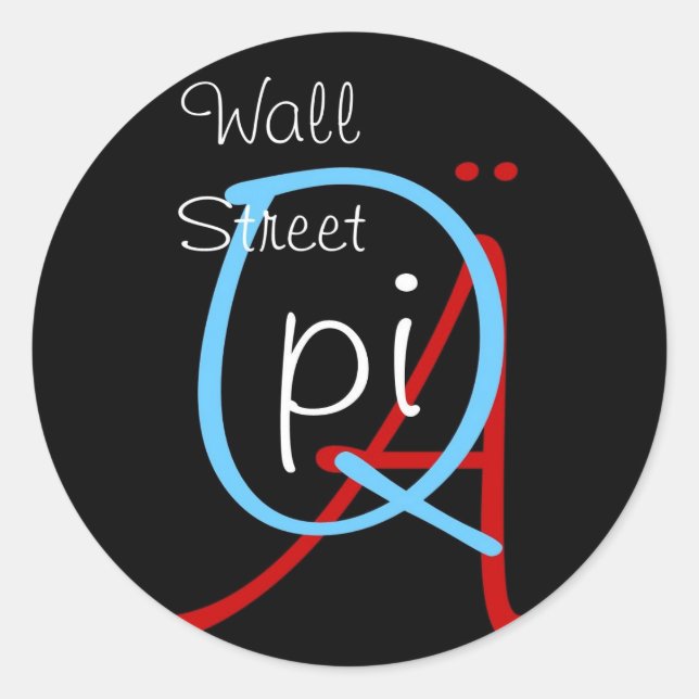 Sticker Rond rue murale q pi (Devant)