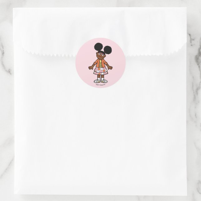 Sticker Rond Rue Sésame | Gabrielle Portrait (Sac)