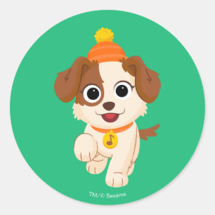 Sticker Rond Rue Sésame Tango d'hiver