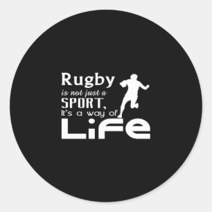 Sticker Rond rugby