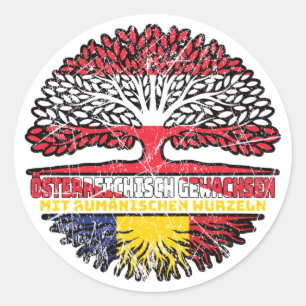 Sticker Rond Rumänien Rumänisch Österreichisch Österreich Baum