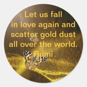 Sticker Rond Rumi Chute de nouveau amoureuse