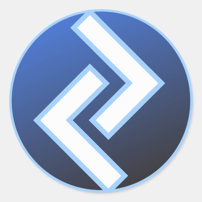 Sticker Rond Rune Jeran Jeraz (Devant)