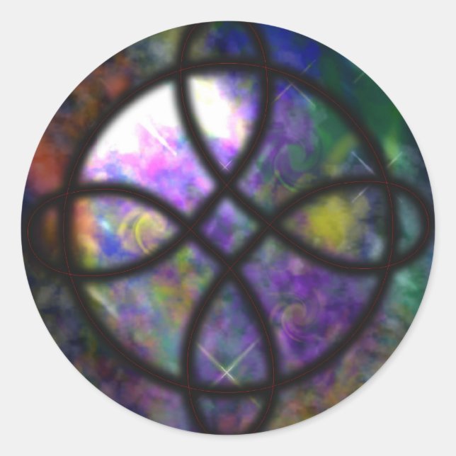 Sticker Rond RuneArt par Atena Komar Protection (Devant)