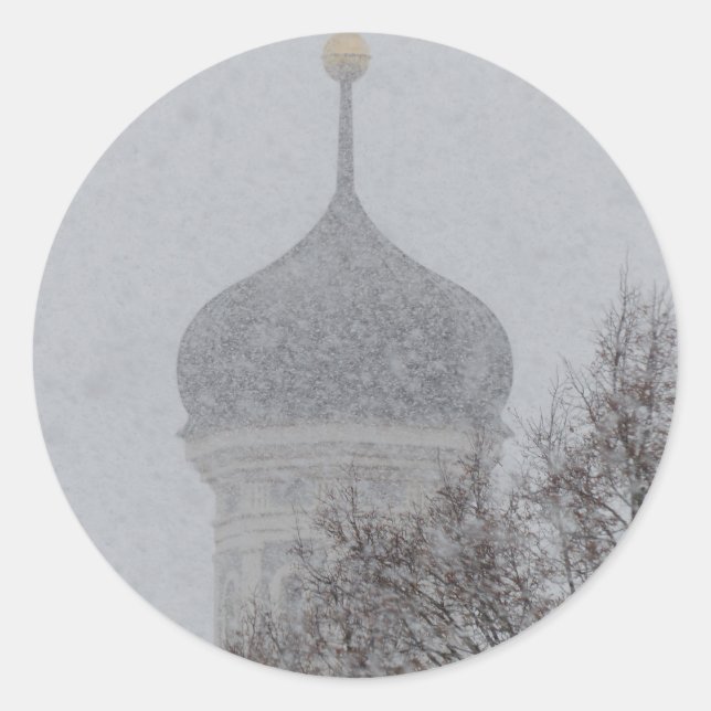 Sticker Rond Russe Blizzard (Devant)