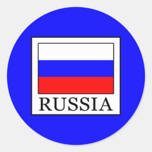 Sticker Rond Russie