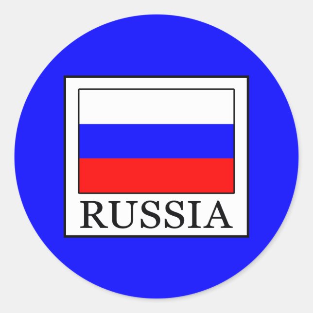 Sticker Rond Russie (Devant)
