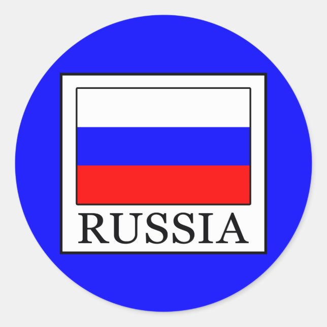 Sticker Rond Russie (Devant)