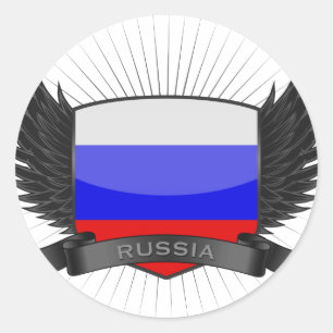 STICKER ROND RUSSIE