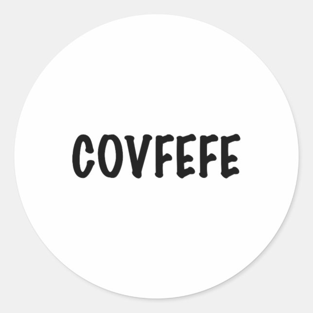 Sticker Rond Russie Covfefe - Débarrassez-vous du maillot Trump (Devant)