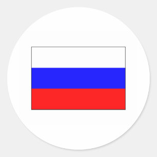 Sticker Rond Russie FLAG International