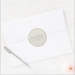 Sticker Rond Rustic Sage Floral Boho Shoch Adresse de retour<br><div class="desc">Rustique Sage Green et Taupe Floral Boho Fête des mariées Custom Return Adresse Stickers</div>