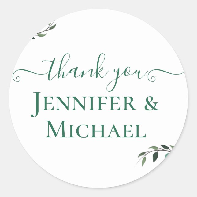 Sticker Rond Rustique BOHO Sunflowers Mariage de verdure (Devant)