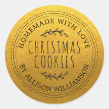 Rustique fait maison de Noël Cookies Or
