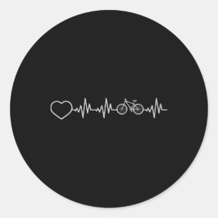 Sticker Rond Rythme Cardiaque Cyclisme Vélo Tout Terrain Vélo