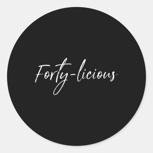Sticker Rond S 40E 40 Licious 40 (Devant)
