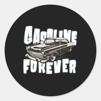 Sticker Rond S Essence Forever Gaz Voitures Musculaire
