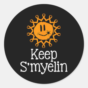 Sticker Rond S. myélin Sclérose en plaques Sensibilisation Ms