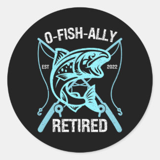 Sticker Rond S O-Fish-Ally Retraité 2022 Pêche Retiret