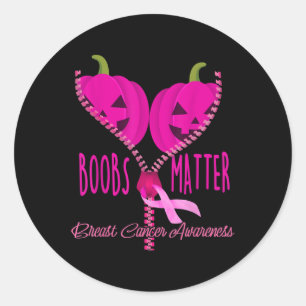 Sticker Rond S Sensibilisation au cancer du sein