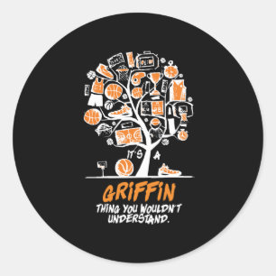 Sticker Rond Sa Famille De Basketball Griffin Ce Que Vous Ne Vo