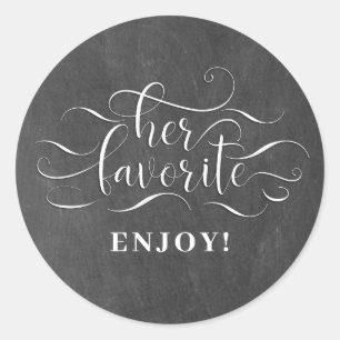 Sticker Rond Sa faveur préférée de mariage