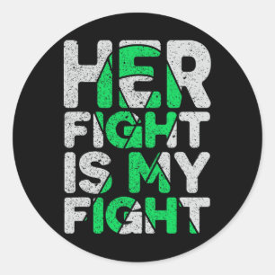 Sticker Rond Sa Lutte Est Ma Lutte Contre La Maladie Du Rein