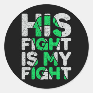 Sticker Rond Sa Lutte Est Ma Lutte Contre La Maladie Du Rein