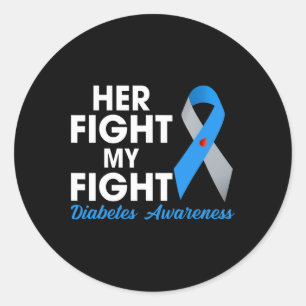 Sticker Rond Sa Lutte Est Ma Lutte Type 1 Td1 Diabète Lauréats