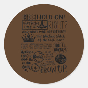 Sticker Rond Sa soeur était sorcière