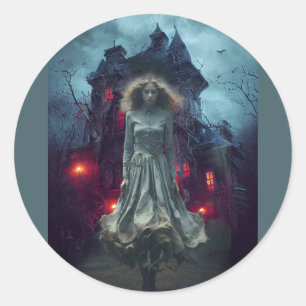 Sticker Rond Sa triste vie