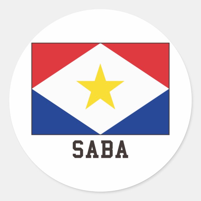 Sticker Rond Saba (Devant)