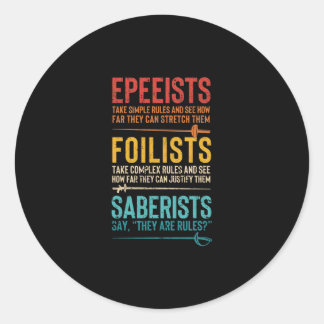 Sticker Rond Sabot épee saber épee