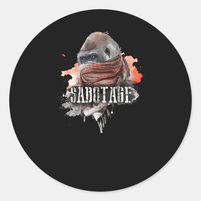 Sticker Rond Sabotage (Devant)