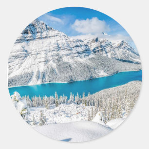 Sticker Rond Sac fourre-tout Banff, Canada