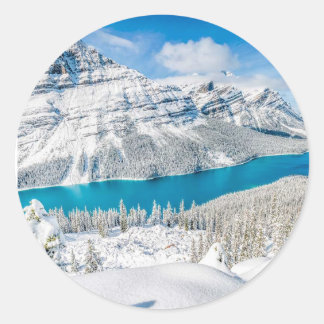 Sticker Rond Sac fourre-tout Banff, Canada