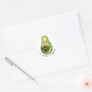 Sticker Rond Sac fourre-tout drôle à l'avocat – Je ne suis pas 