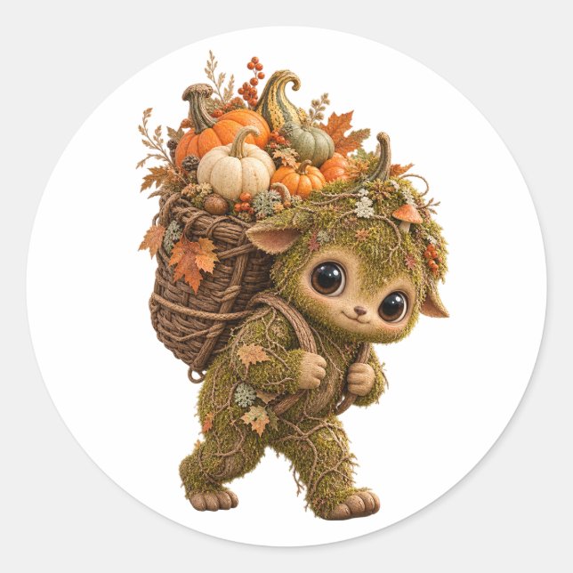Sticker Rond Sac fourre-tout Moss Forest Sprite (Devant)