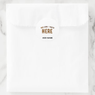 STICKER ROND SAC MODERNE ET MODERNE À MARQUE BLANCHE CUTE ET PE