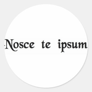 Sticker Rond Sachez thyself.