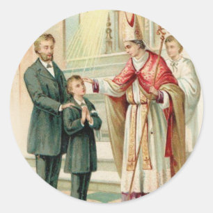 Sticker Rond Sacré-Coeur de Jésus