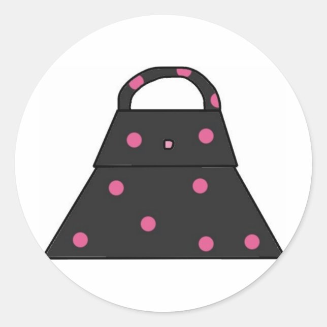 Sticker Rond Sacs à main pour filles (Devant)
