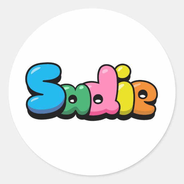 Sticker Rond Sadie (Devant)