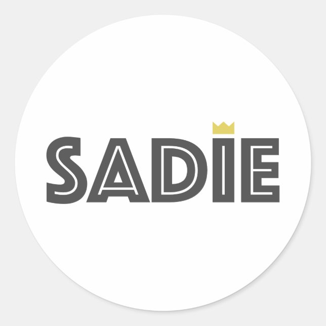 Sticker Rond Sadie (Devant)