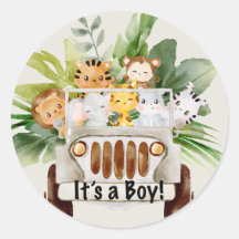 Safari Jungle Animaux Baby shower C'est un garçon