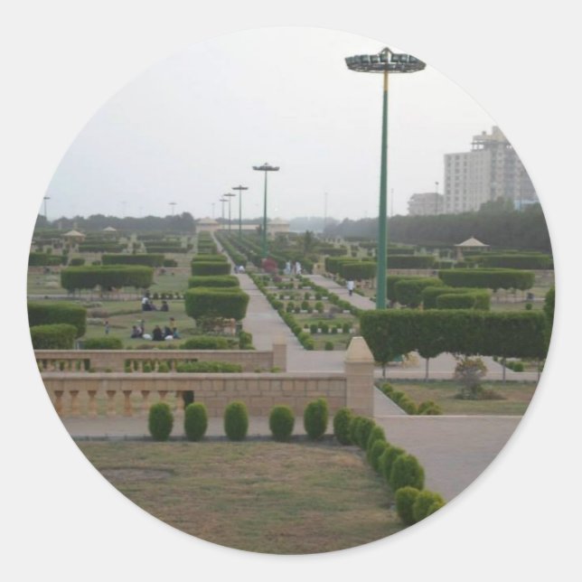 Sticker Rond Safari vintage Hakuna Matata Park.jpg (Devant)