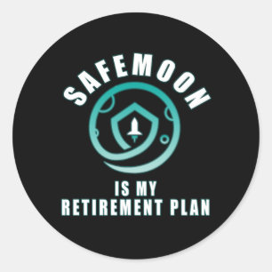 Sticker Rond Safemoon est mon plan de retraite