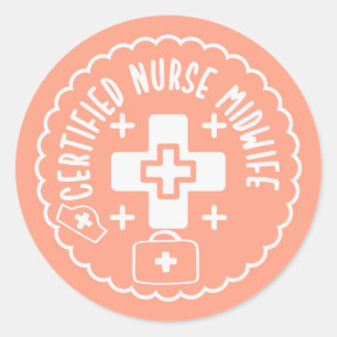Sticker Rond Sage-femme certifiée