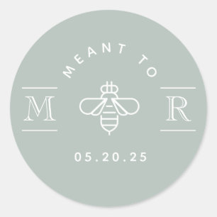 Sticker Rond Sage Moderne Prévu pour être un Cadeau de Miel de 